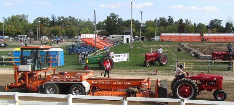 Tractor pull during the Milton Fall Fair