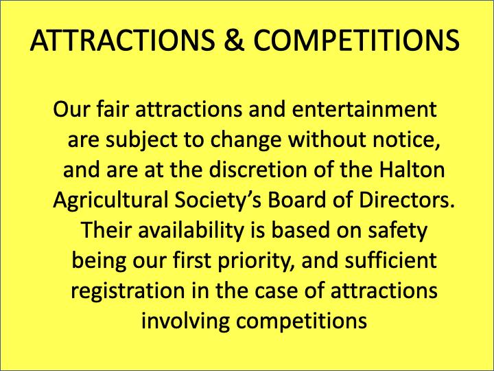 Attractions & Competitions