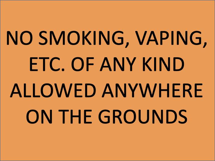 No Smoking Notice